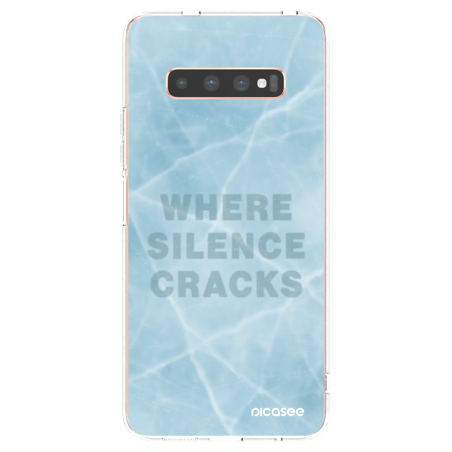 Picasee silikonový průhledný obal pro Samsung Galaxy S10 Plus G975 - SILENCE