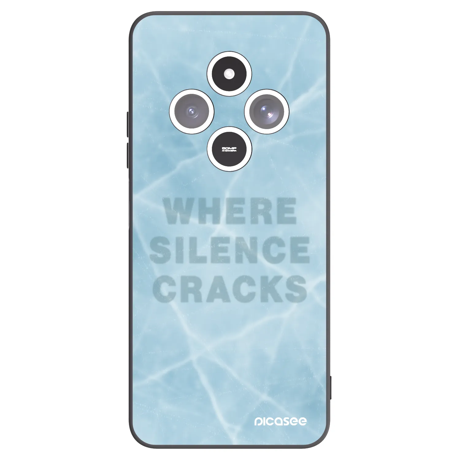 Picasee silikonový černý obal pro Xiaomi Redmi 14C - SILENCE