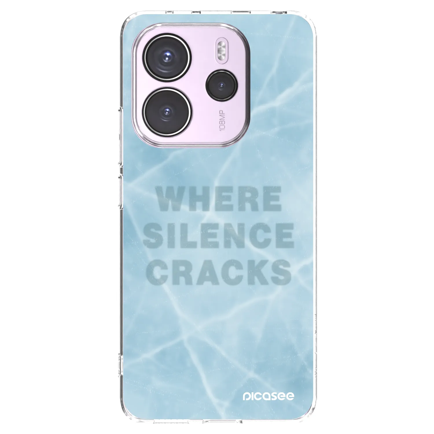 Picasee silikonový průhledný obal pro Xiaomi Redmi Note 14 4G - SILENCE
