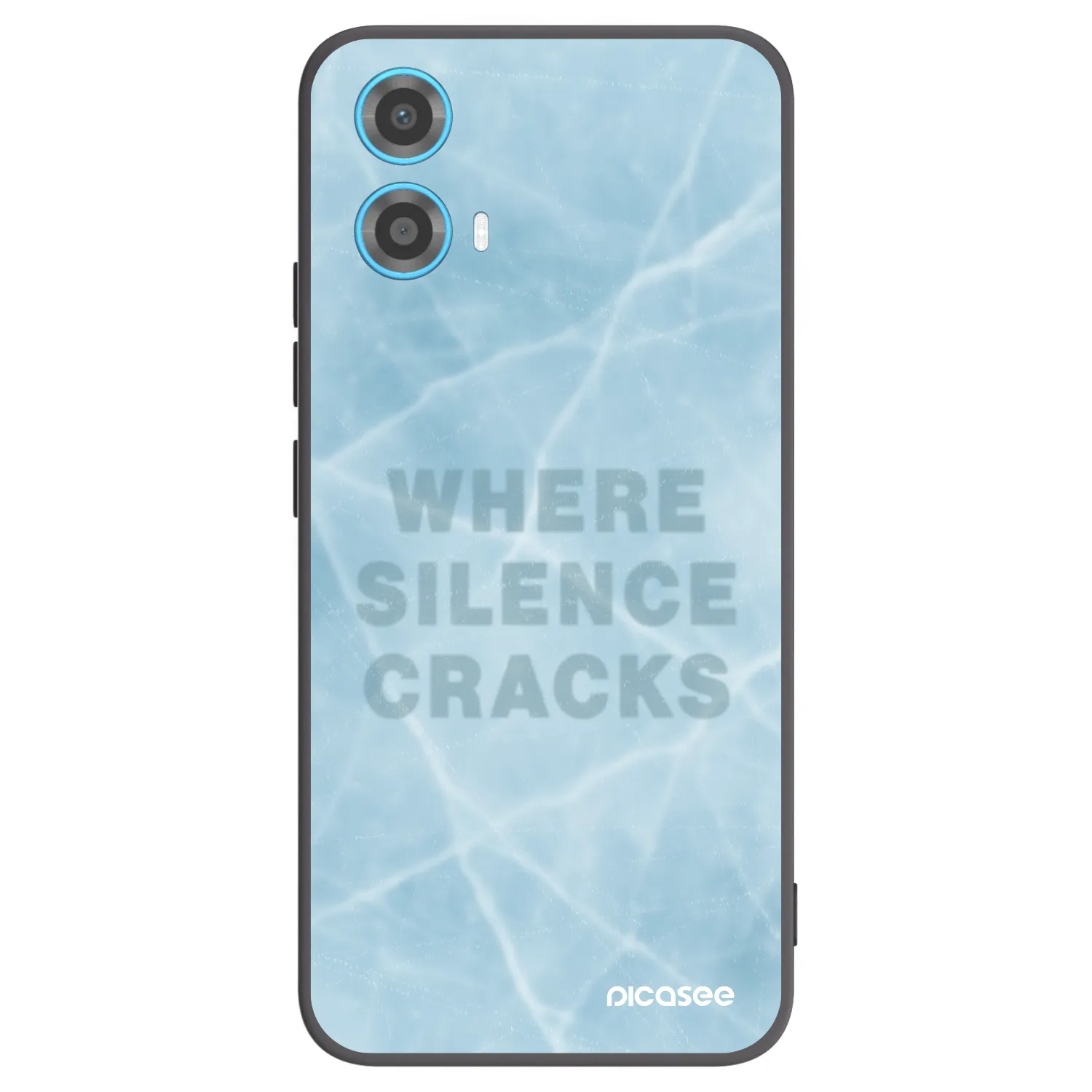 Picasee silikonový černý obal pro Motorola Moto G34 5G - SILENCE
