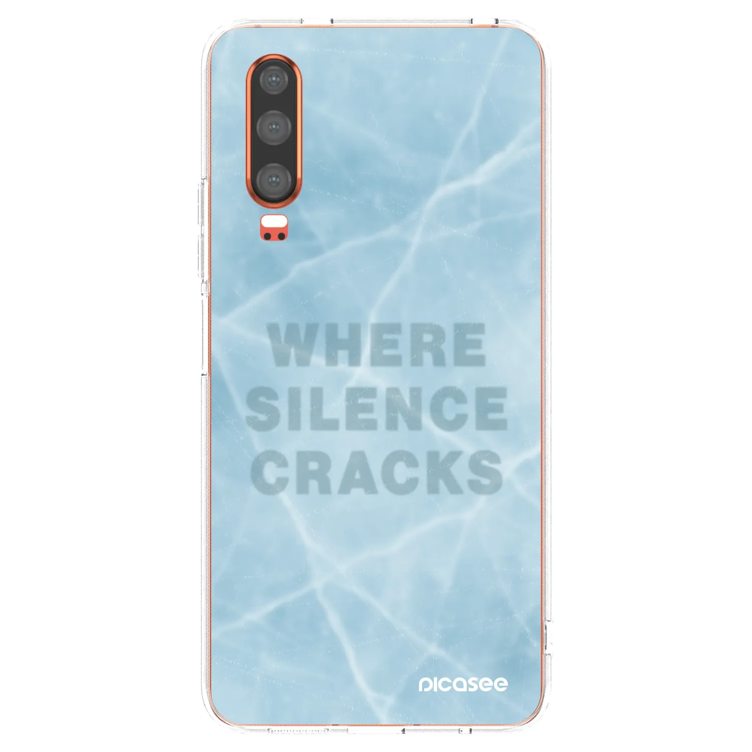 Picasee silikonový průhledný obal pro Huawei P30 - SILENCE