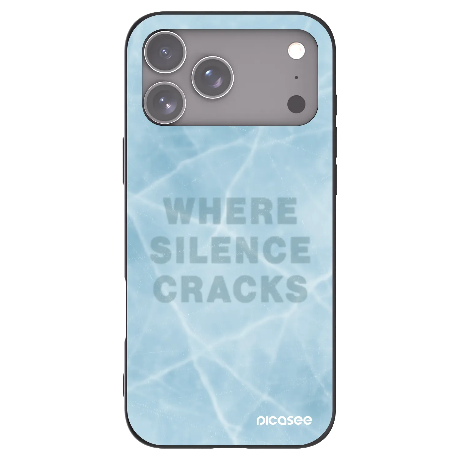 Picasee silikonový černý obal pro Apple iPhone 17 Pro Max - SILENCE