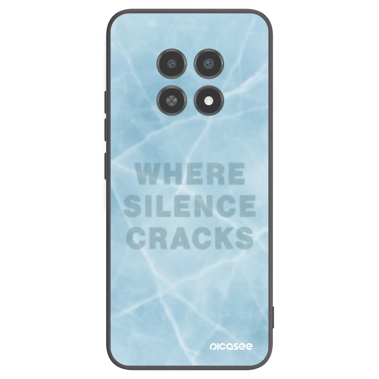 Picasee silikonový černý obal pro Realme 12X - SILENCE