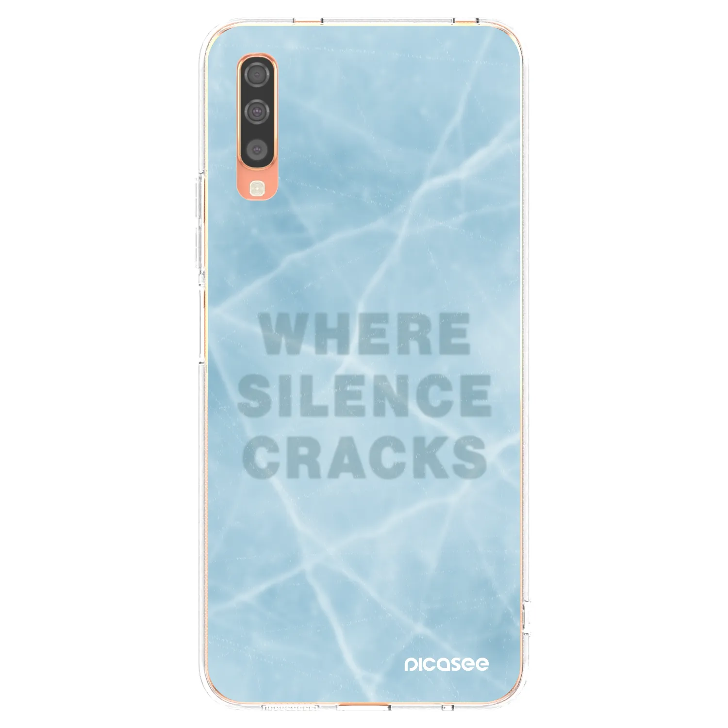 Picasee silikonový průhledný obal pro Samsung Galaxy A70 A705F - SILENCE