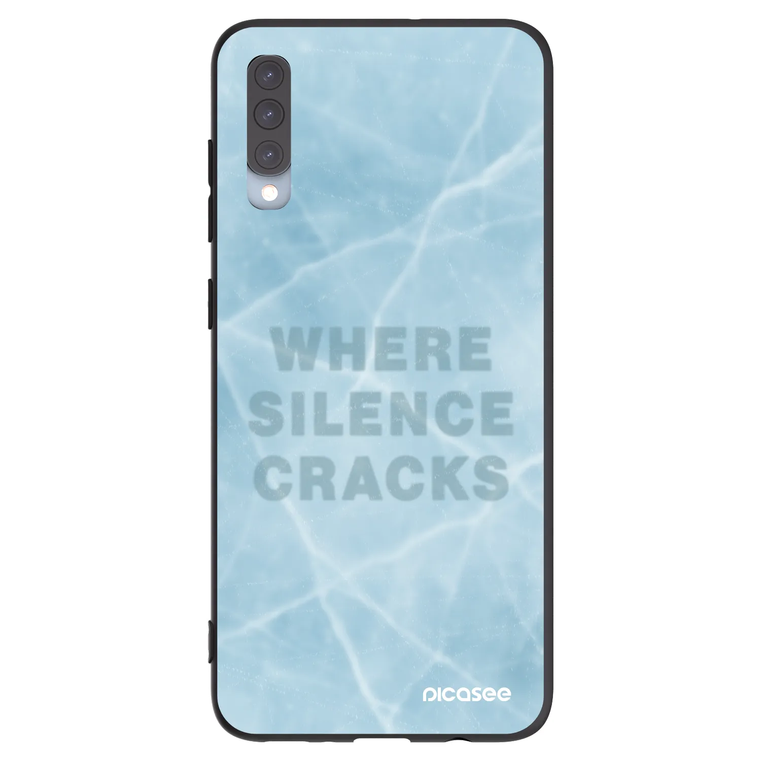 Picasee silikonový černý obal pro Samsung Galaxy A70 A705F - SILENCE