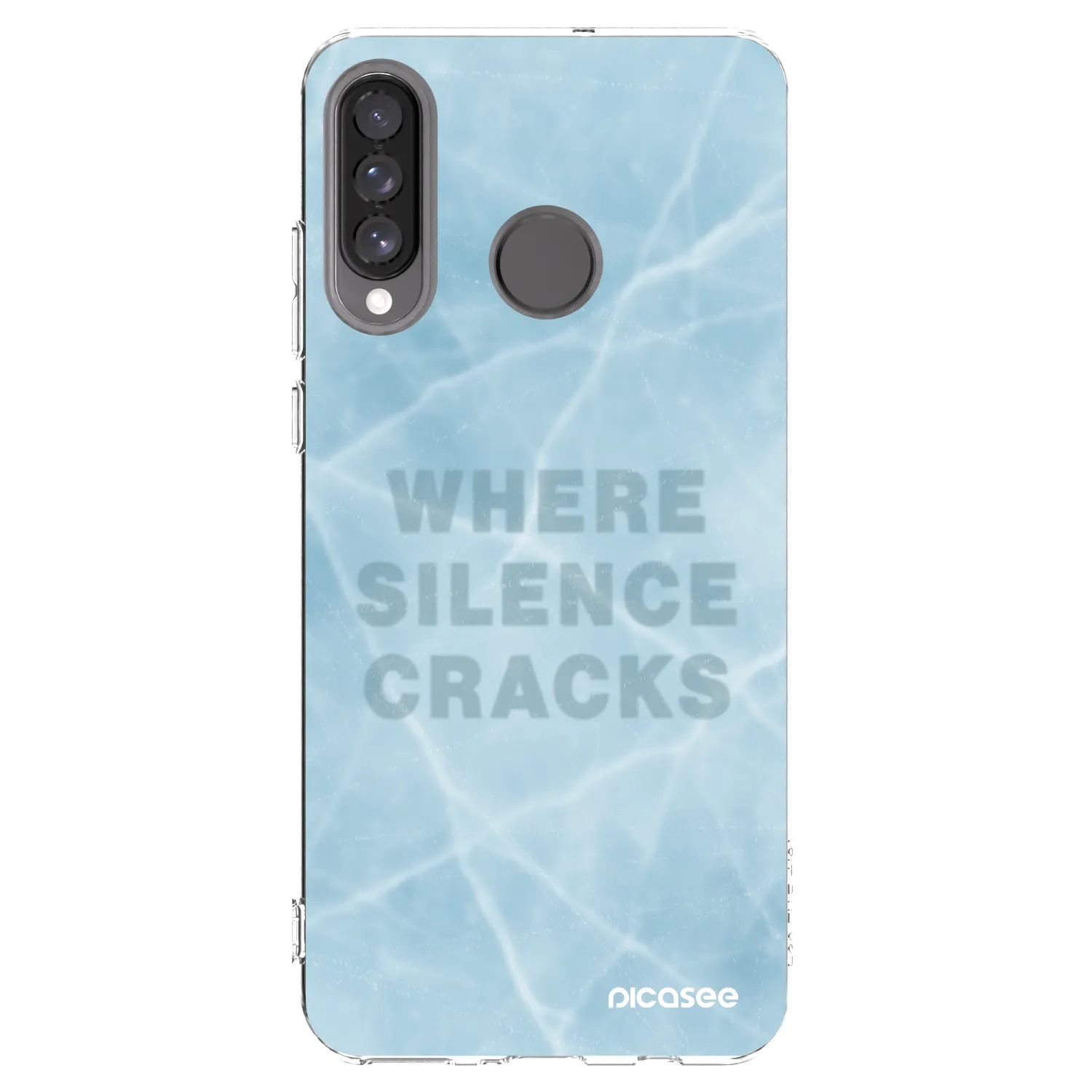 Picasee silikonový průhledný obal pro Huawei P30 Lite - SILENCE