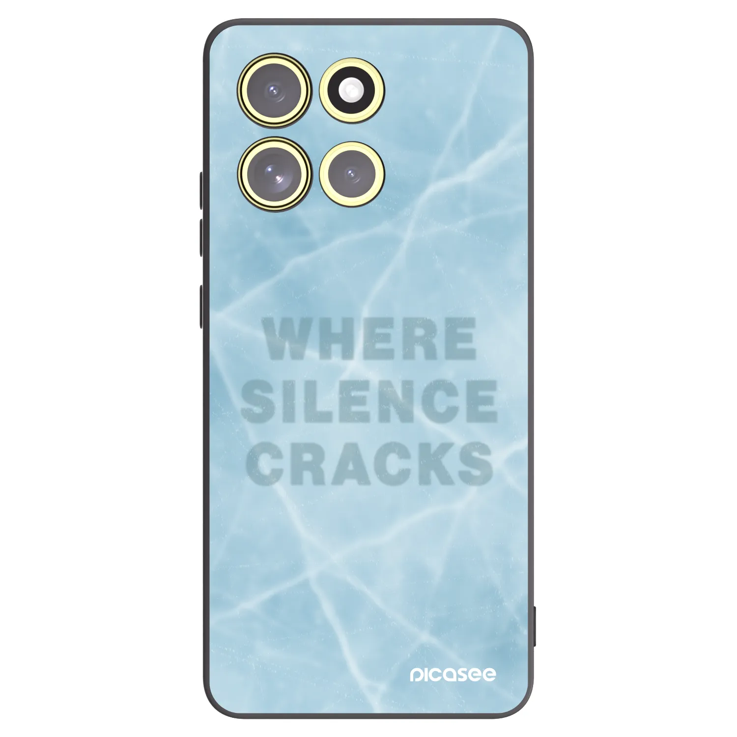 Picasee silikonový černý obal pro Motorola Moto G86 Power 5G - SILENCE