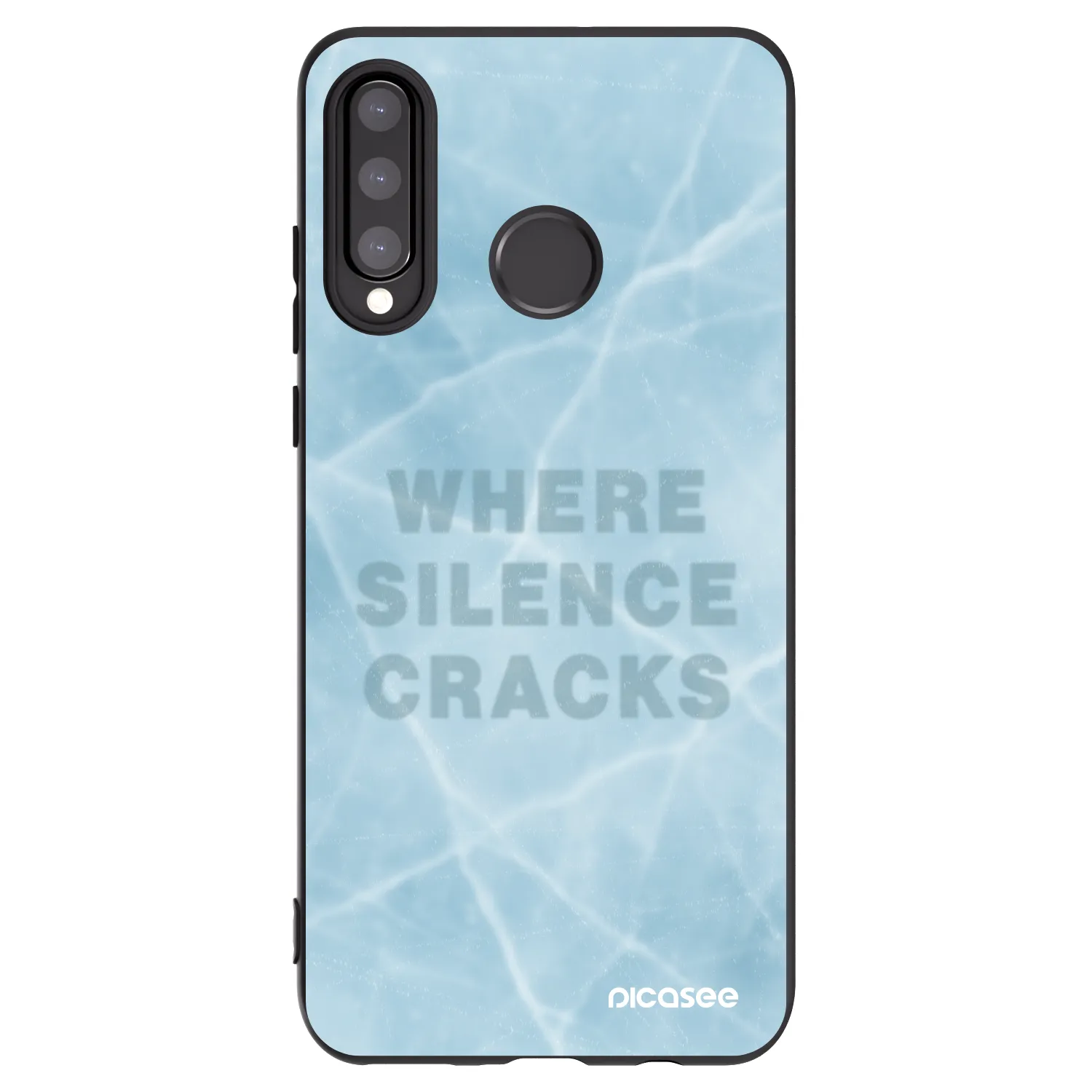 Picasee silikonový černý obal pro Huawei P30 Lite - SILENCE