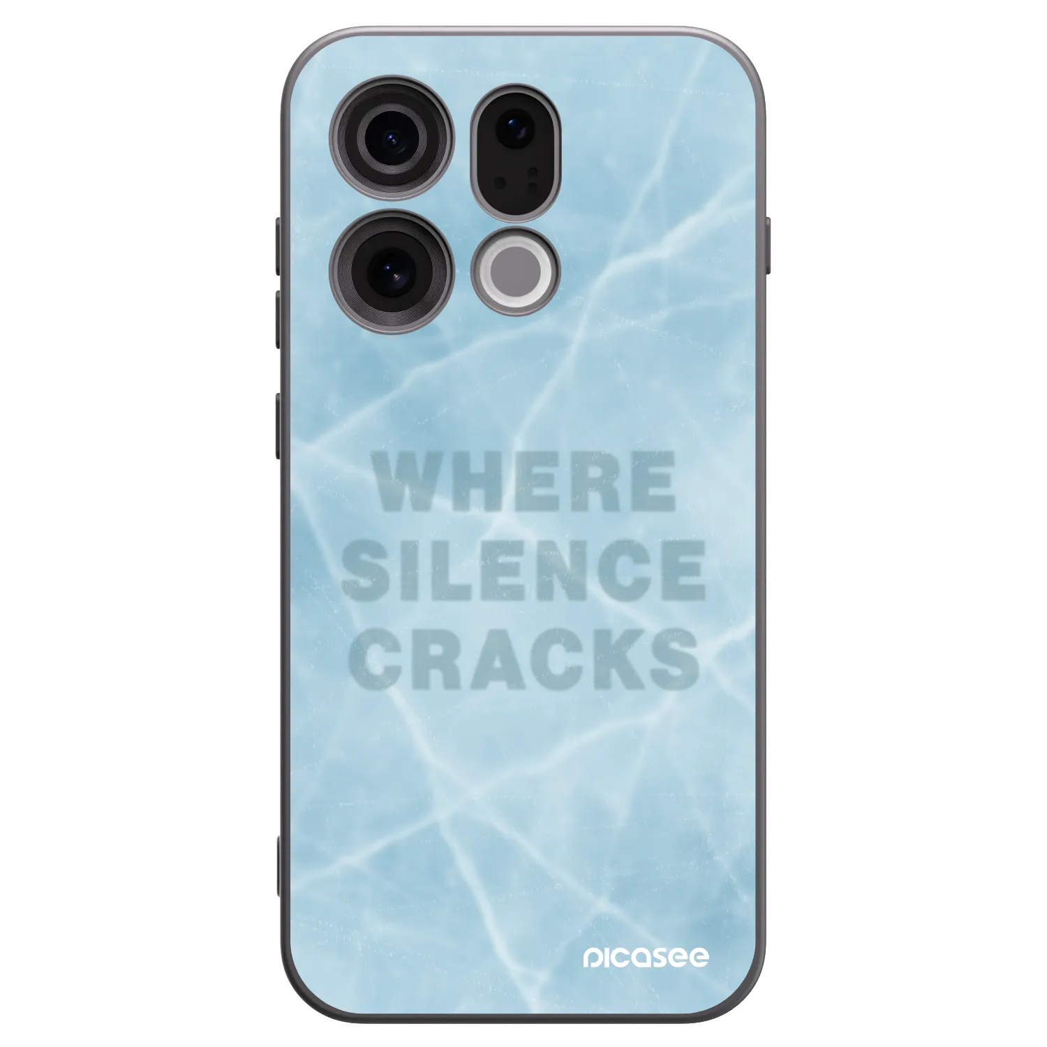 Picasee silikonový černý obal pro OPPO Find X9 - SILENCE