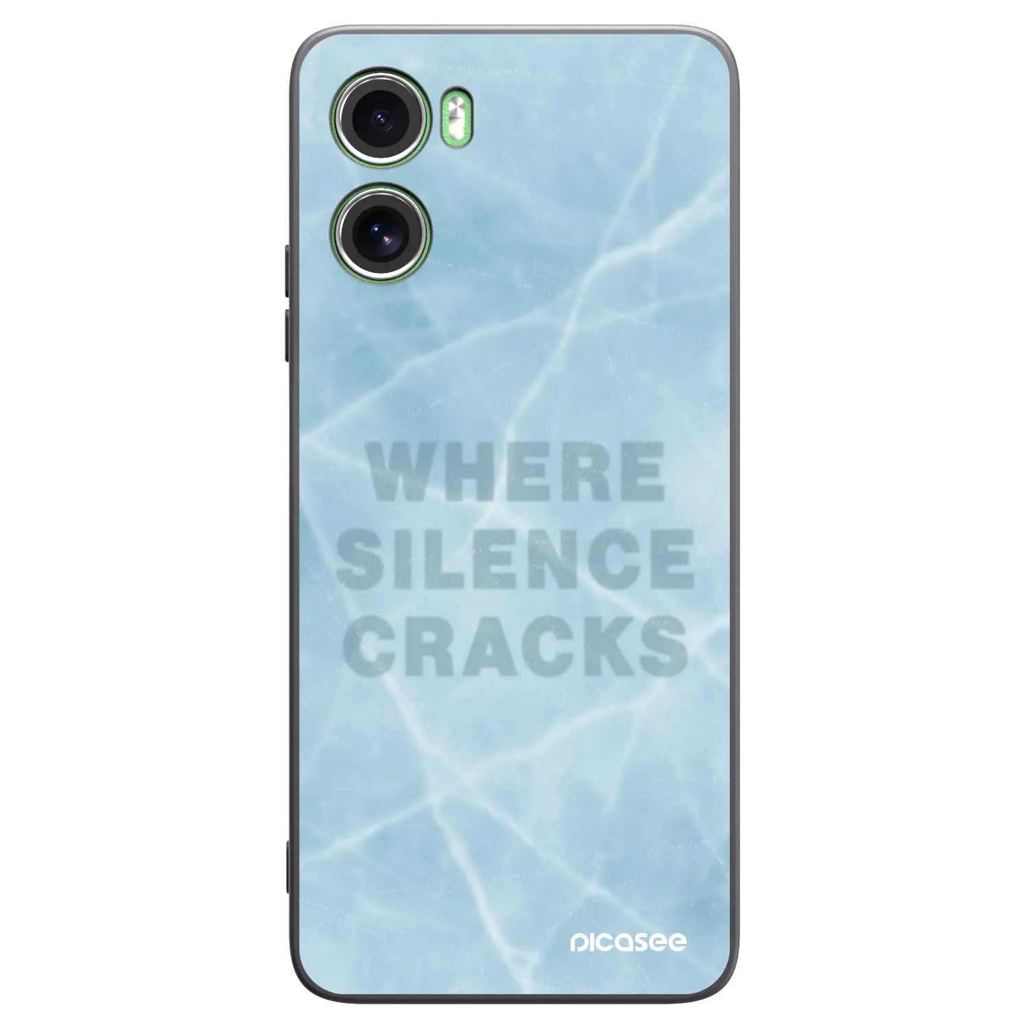 Picasee silikonový černý obal pro Motorola Moto G06 - SILENCE
