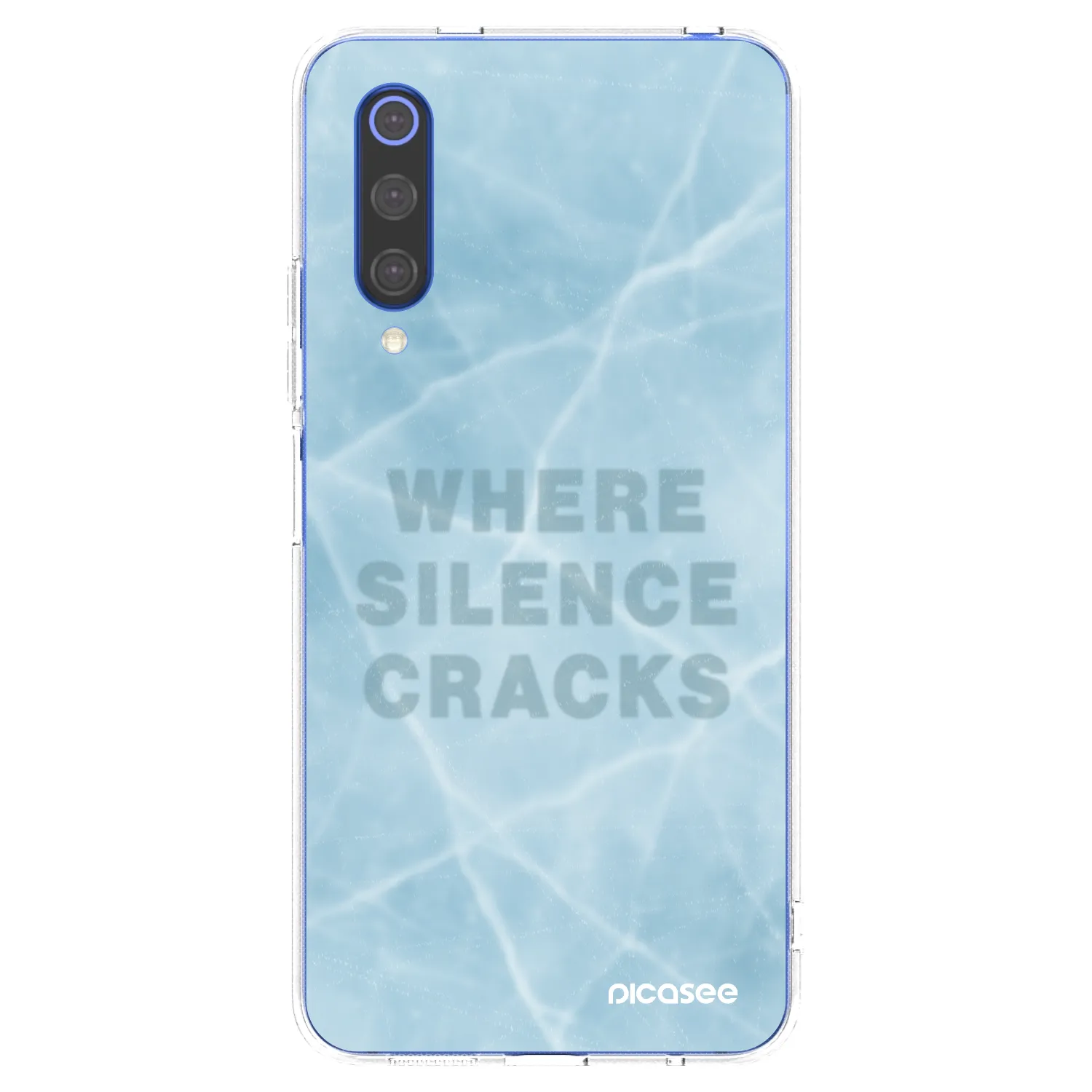 Picasee silikonový průhledný obal pro Xiaomi Mi 9 SE - SILENCE