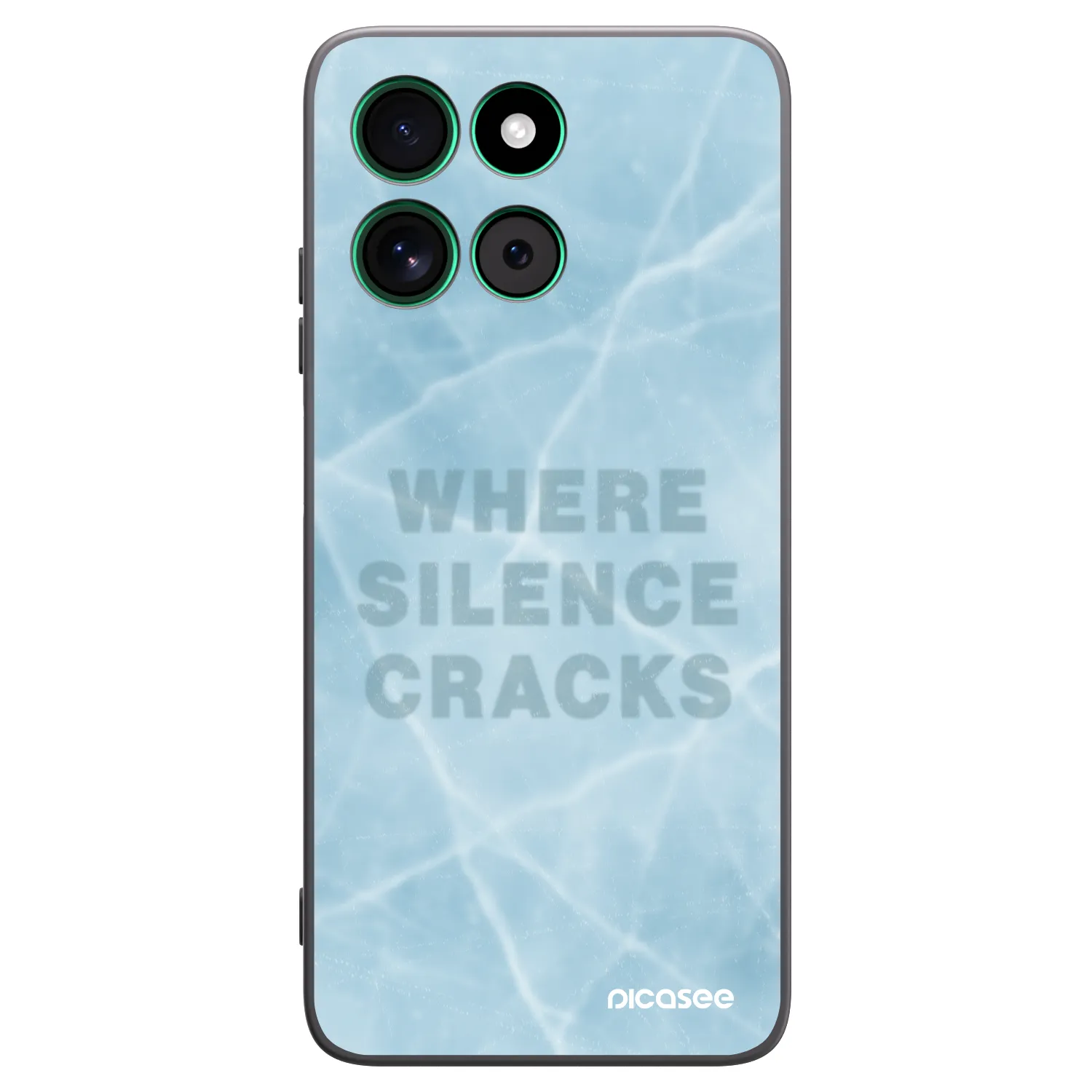 Picasee silikonový černý obal pro Motorola Moto G57 Power - SILENCE