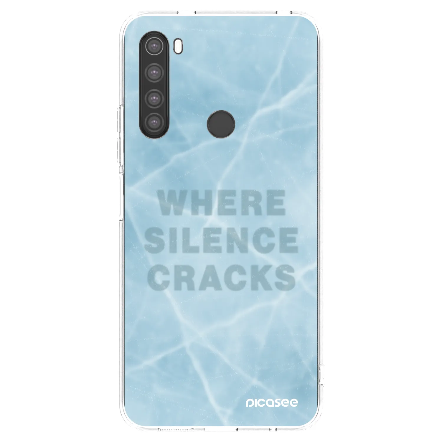 Picasee silikonový průhledný obal pro Xiaomi Redmi Note 8 - SILENCE