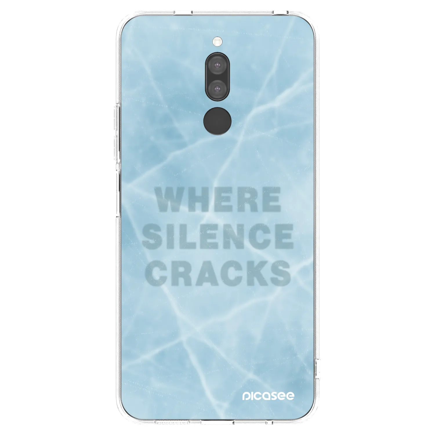 Picasee silikonový průhledný obal pro Xiaomi Redmi 8 - SILENCE
