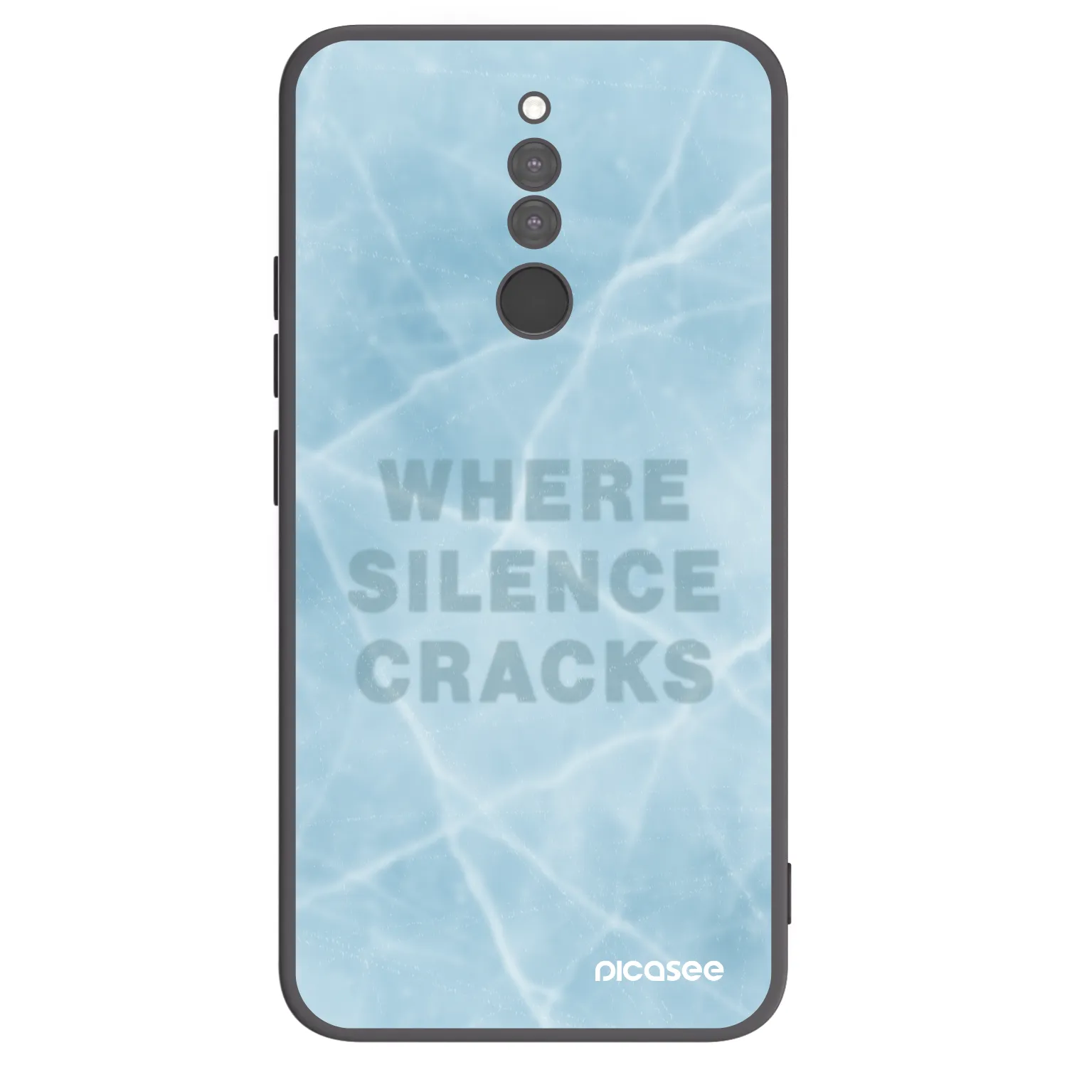 Picasee silikonový černý obal pro Xiaomi Redmi 8 - SILENCE
