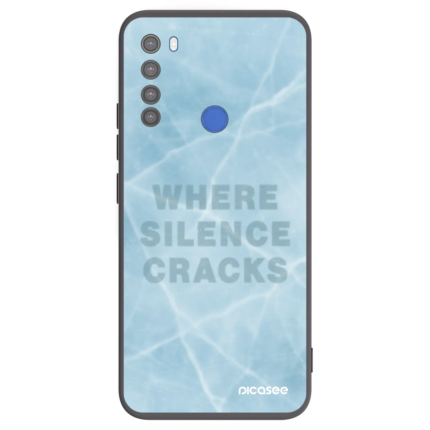 Picasee silikonový černý obal pro Xiaomi Redmi Note 8T - SILENCE