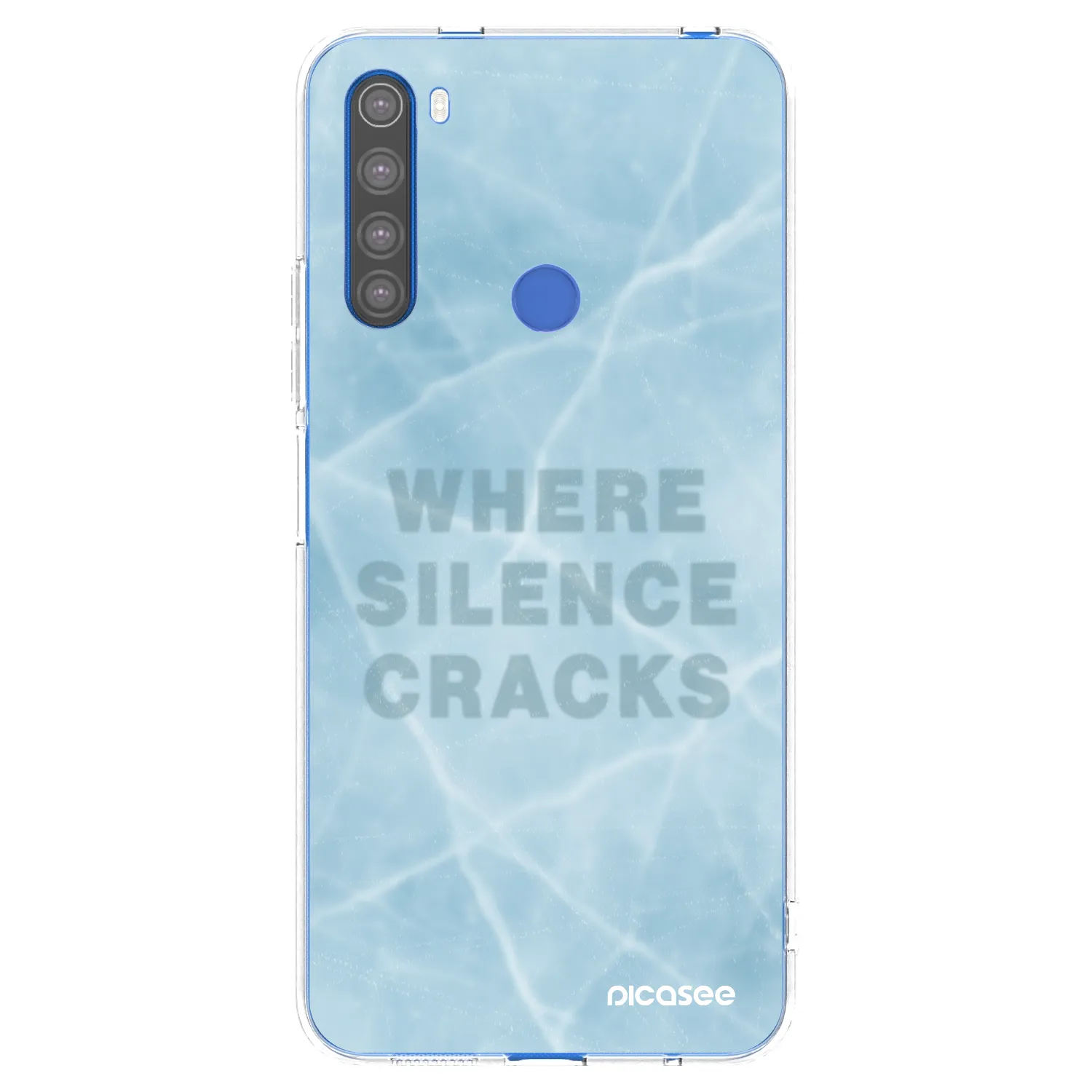 Picasee silikonový průhledný obal pro Xiaomi Redmi Note 8T - SILENCE