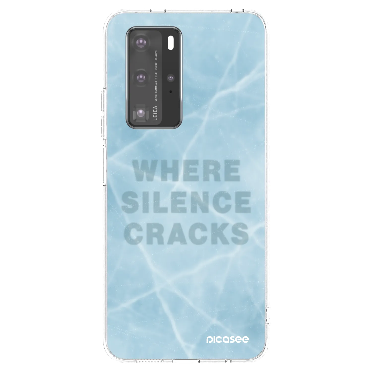Picasee silikonový průhledný obal pro Huawei P40 Pro - SILENCE