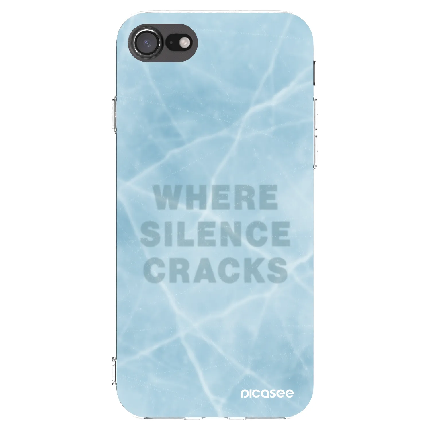 Picasee silikonový průhledný obal pro Apple iPhone SE 2020 - SILENCE
