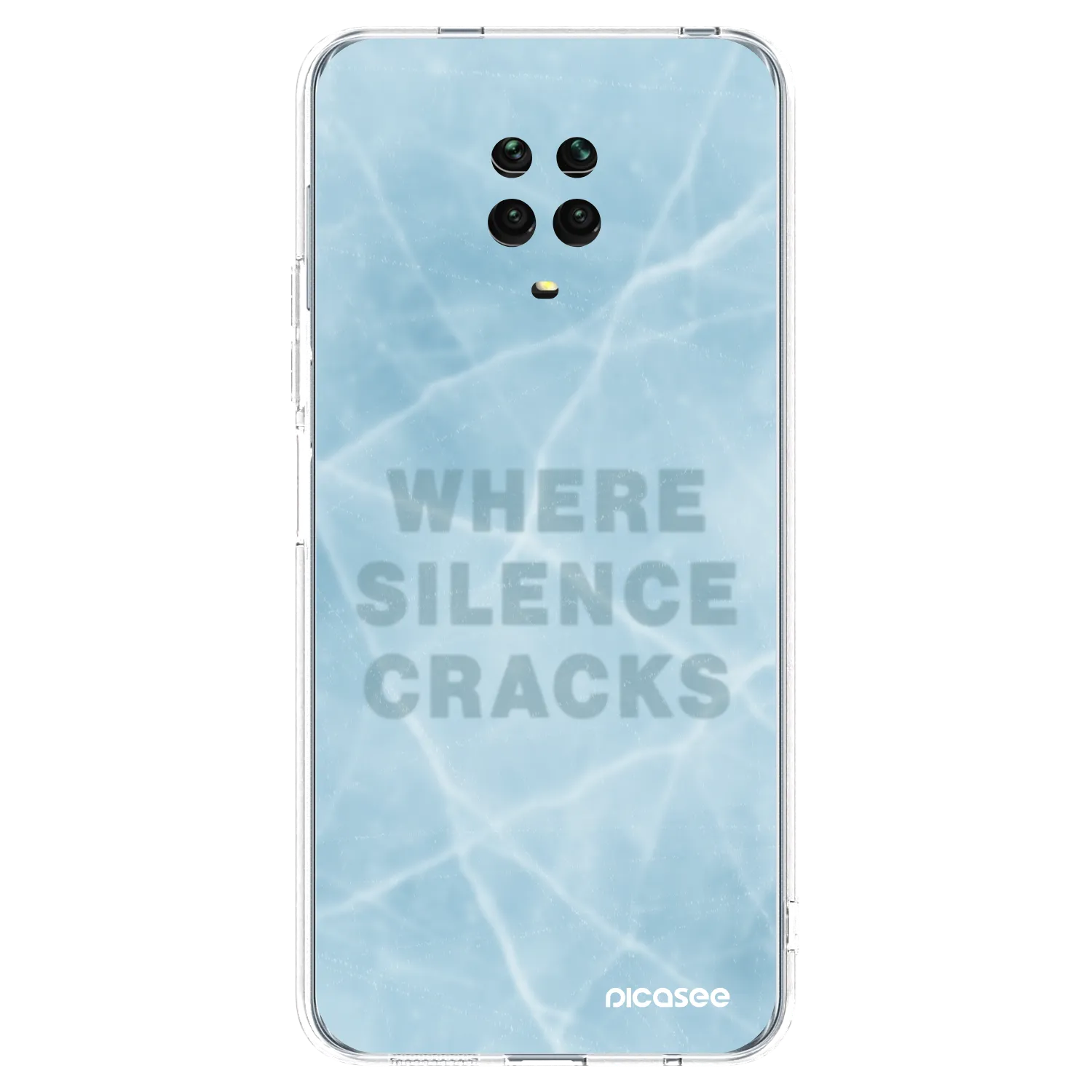 Picasee silikonový průhledný obal pro Xiaomi Redmi Note 9 Pro - SILENCE