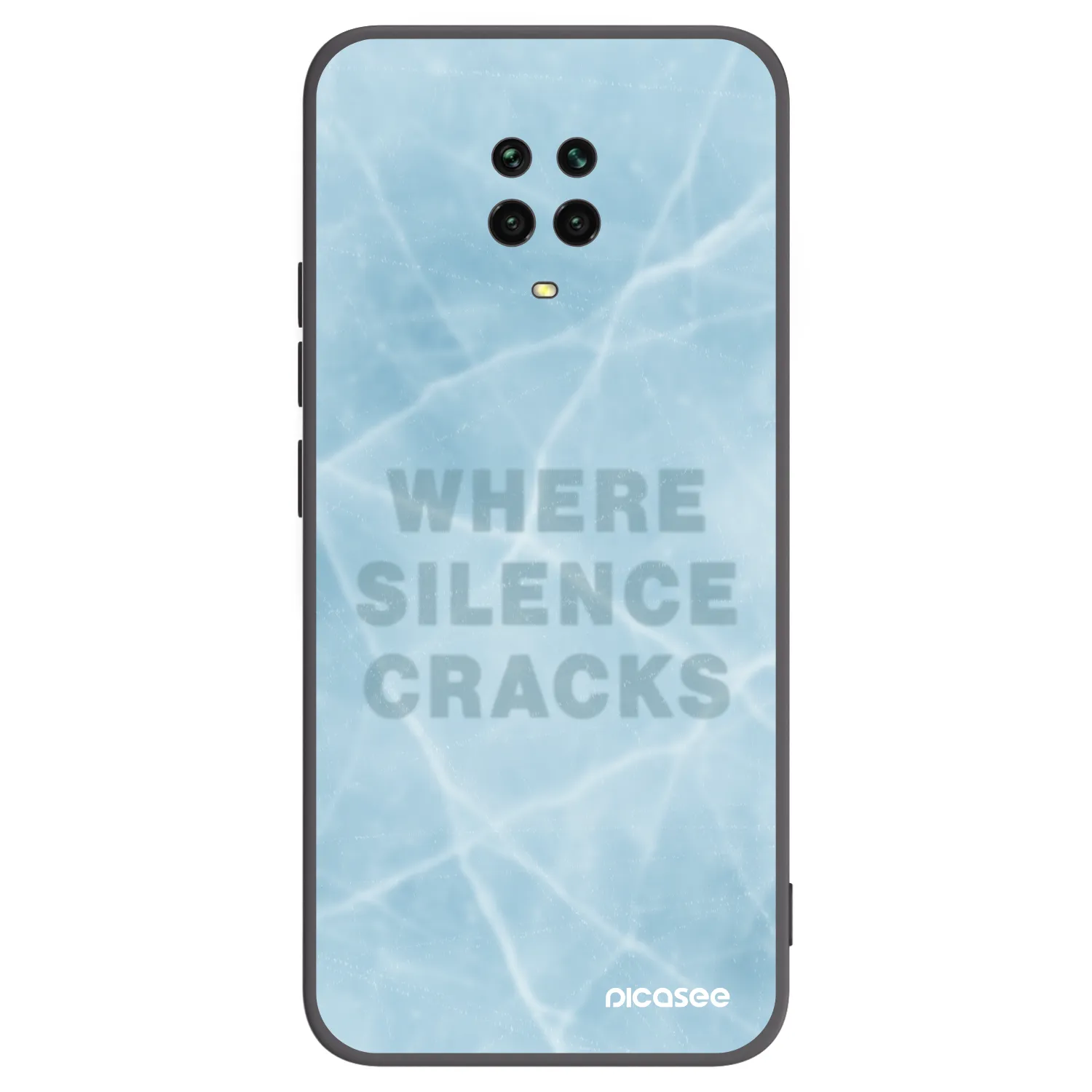 Picasee silikonový černý obal pro Xiaomi Redmi Note 9 Pro - SILENCE