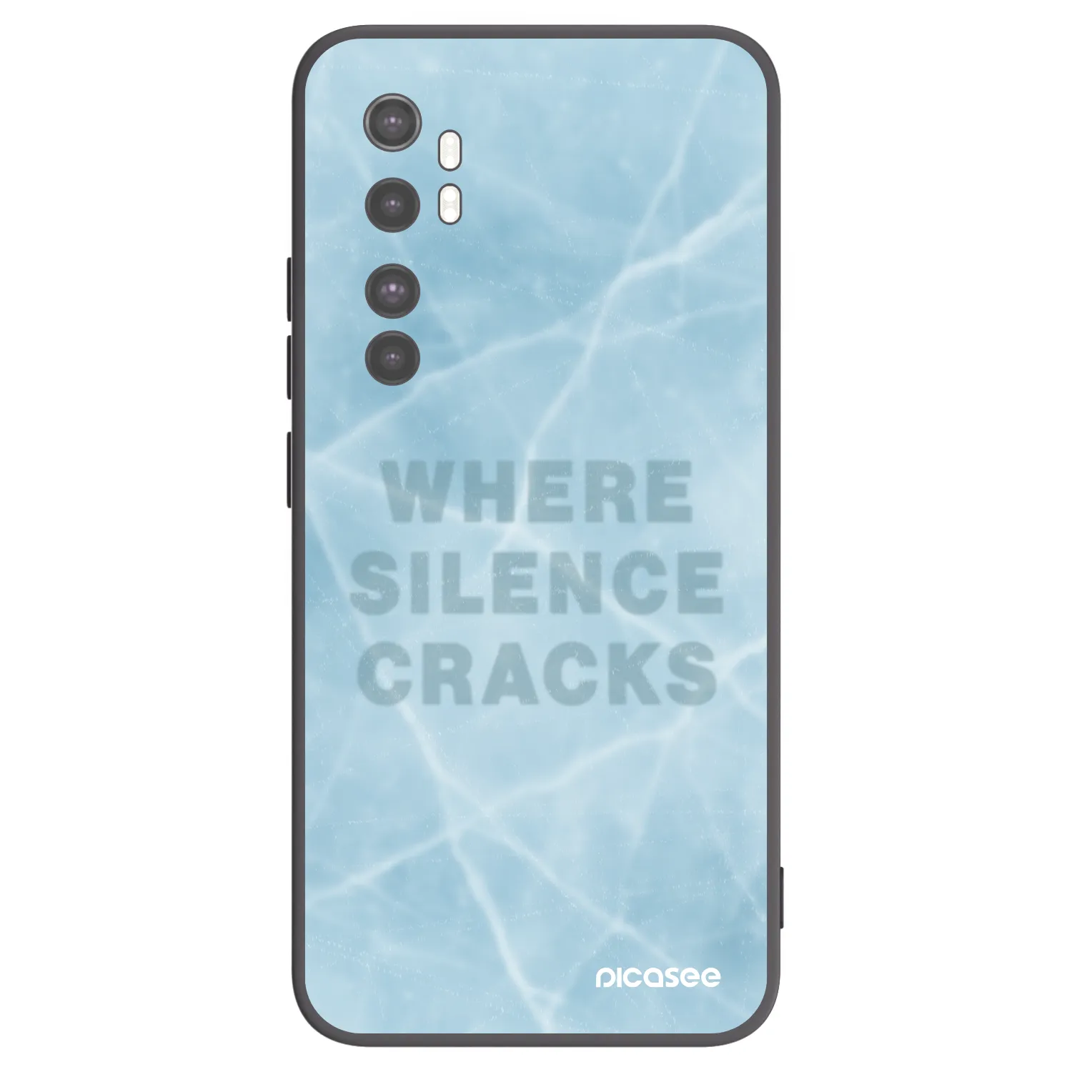 Picasee silikonový černý obal pro Xiaomi Mi Note 10 Lite - SILENCE