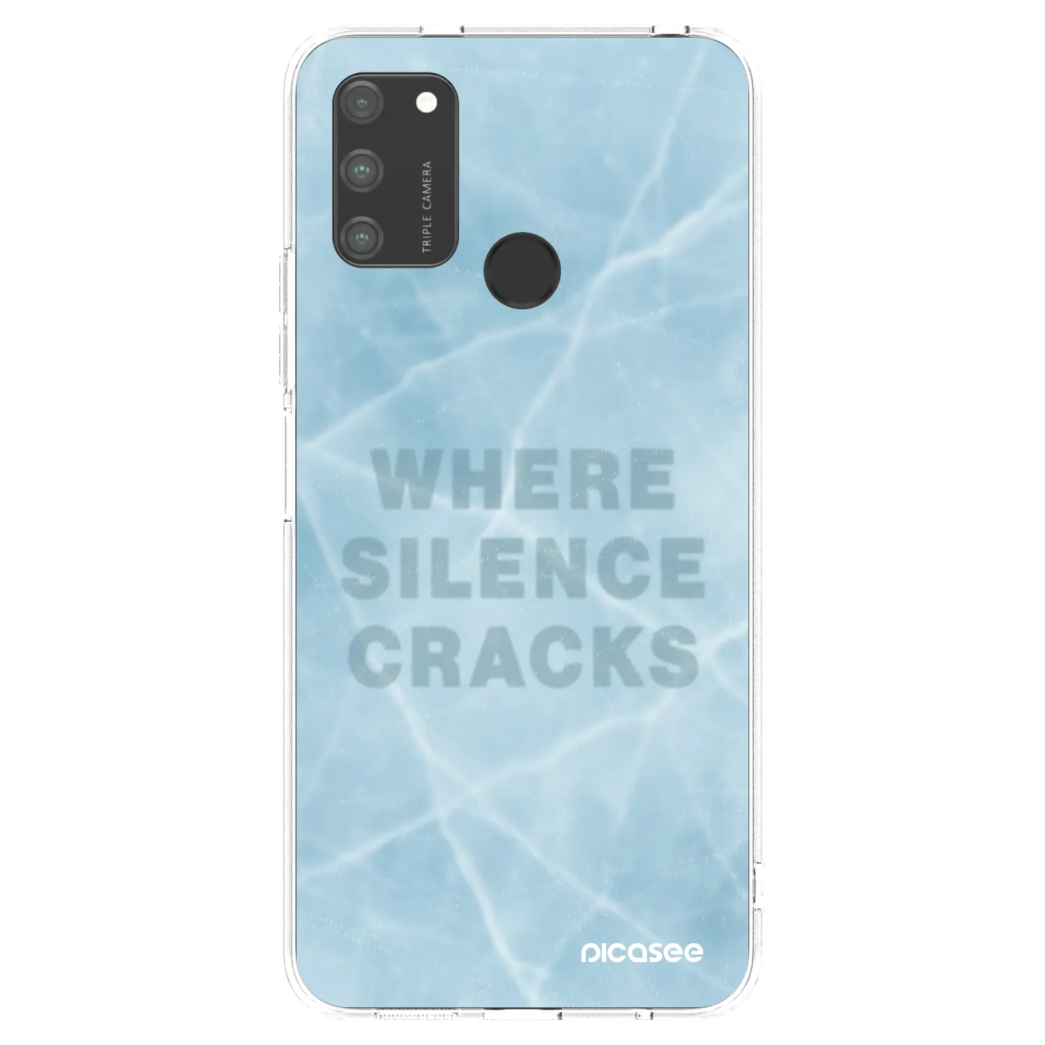 Picasee silikonový průhledný obal pro Honor 9A - SILENCE