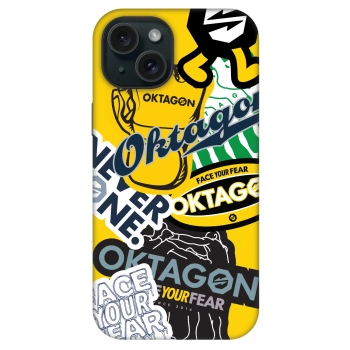 Obal pro Apple iPhone 15 - OKTAGON - Logo Archive