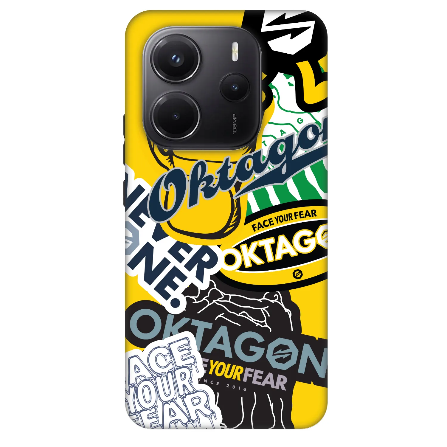 Picasee Fashion Case pro Xiaomi Redmi Note 14 5G - OKTAGON - Logo Archive