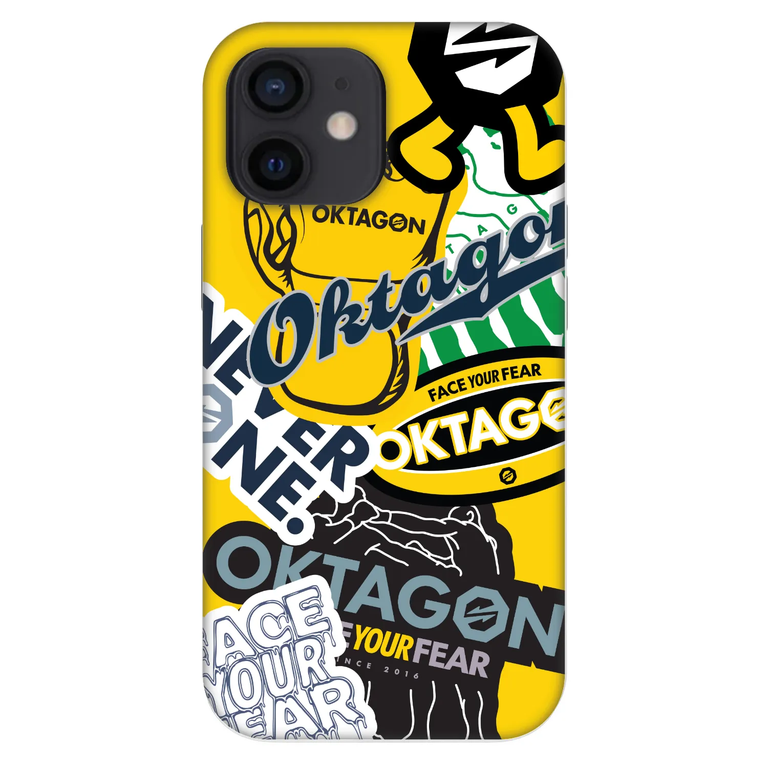 Picasee Fashion Case pro Apple iPhone 12 mini - OKTAGON - Logo Archive