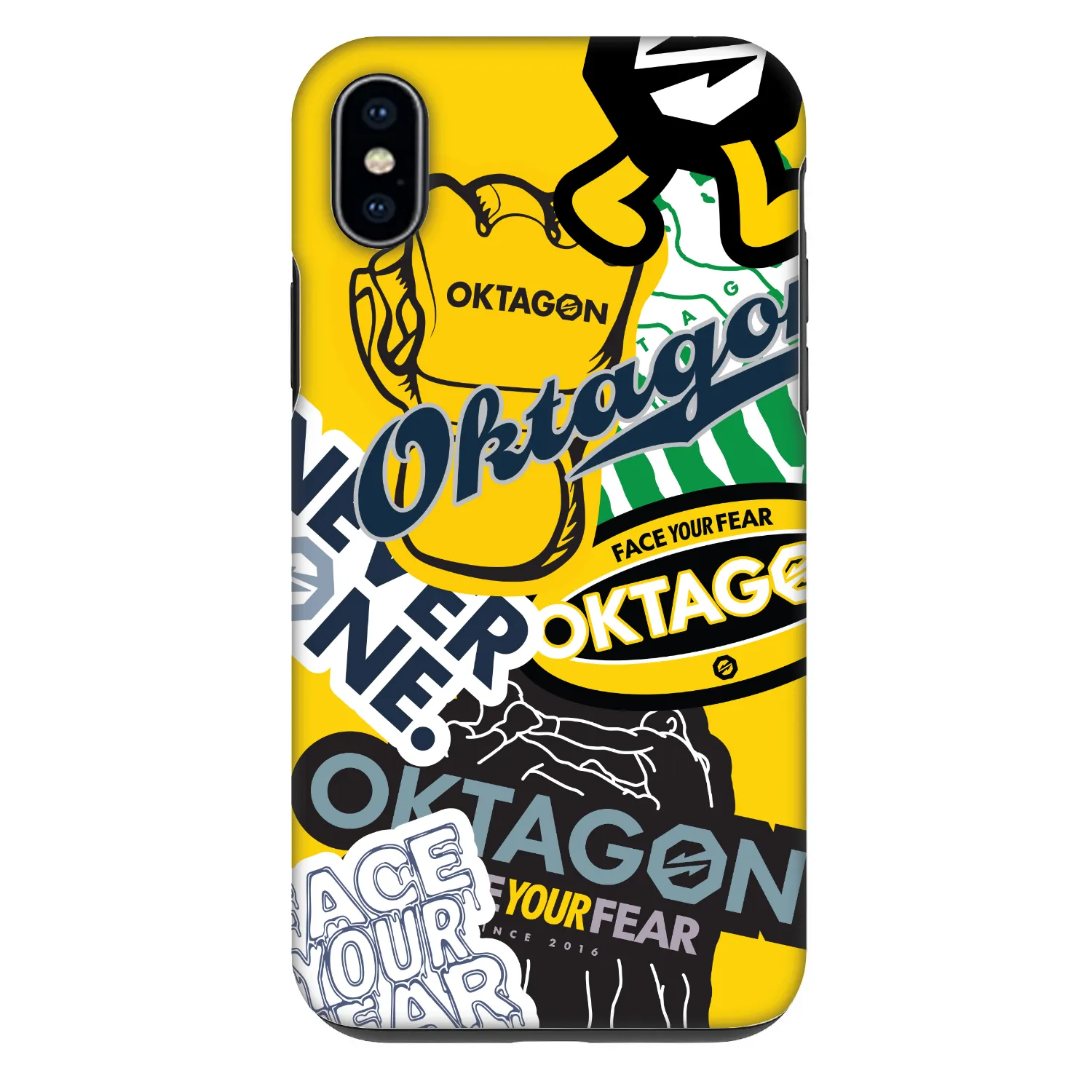 Picasee Fashion Case pro Apple iPhone XS Max - OKTAGON - Logo Archive