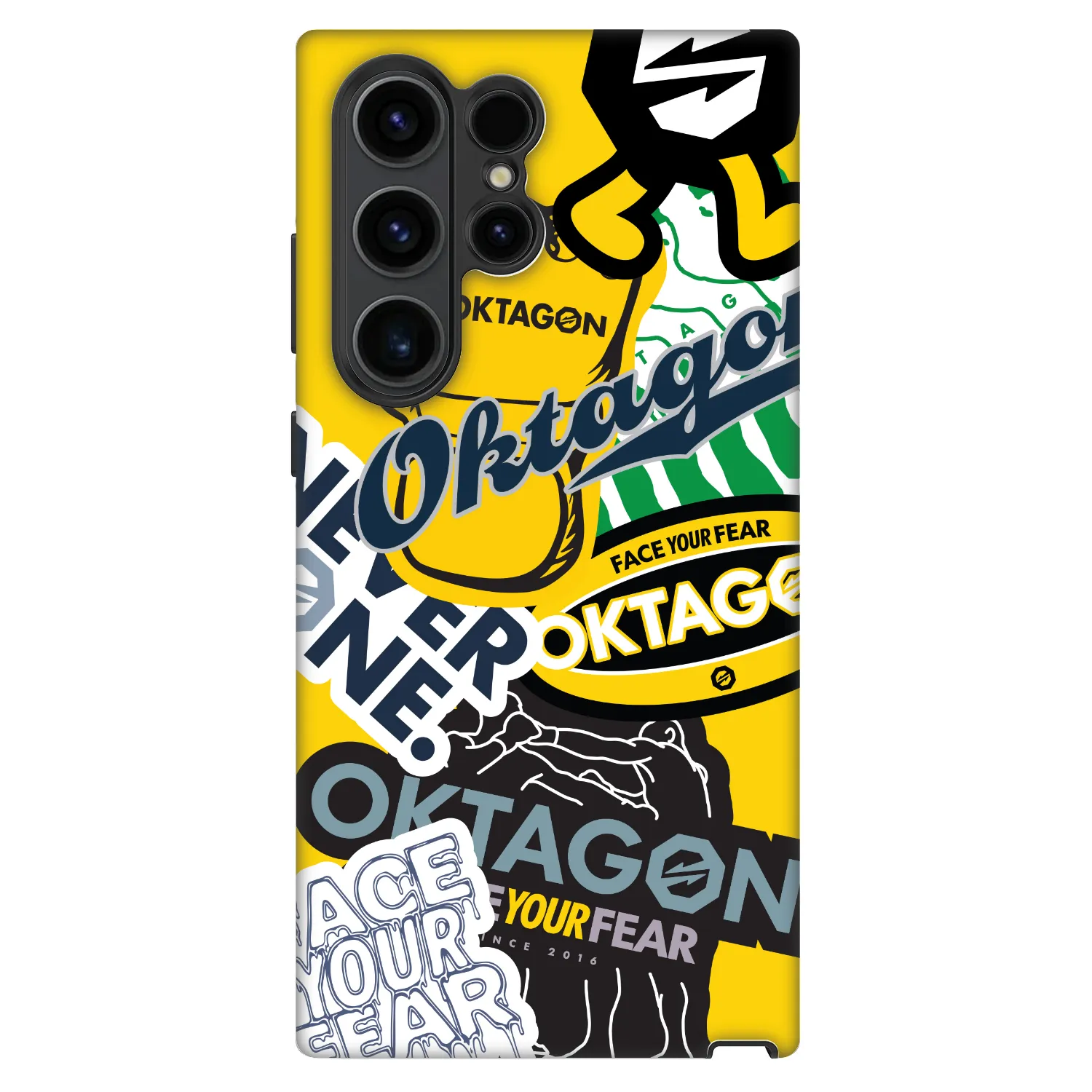 Picasee Fashion Case pro Samsung Galaxy S22 Ultra 5G - OKTAGON - Logo Archive