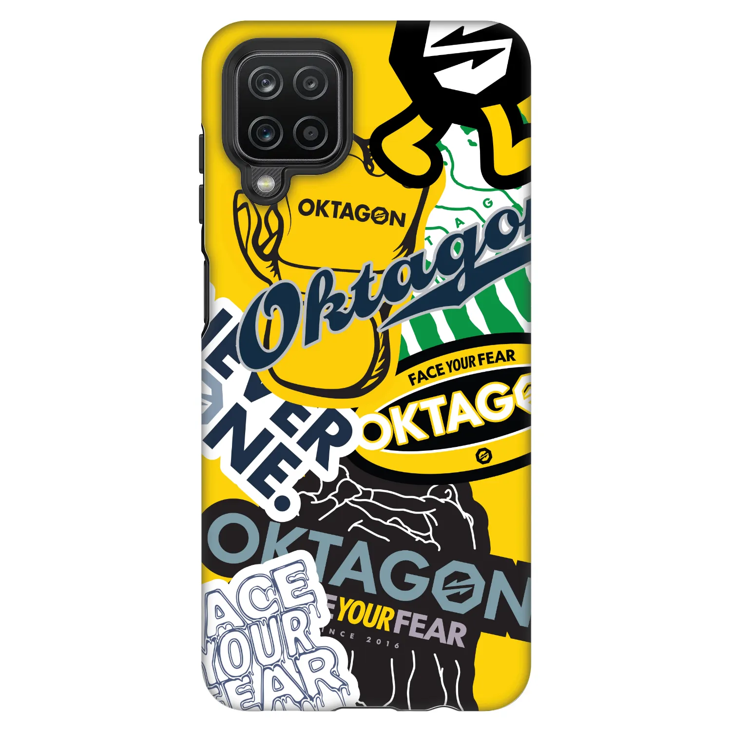Picasee Fashion Case pro Samsung Galaxy A12 A125F - OKTAGON - Logo Archive