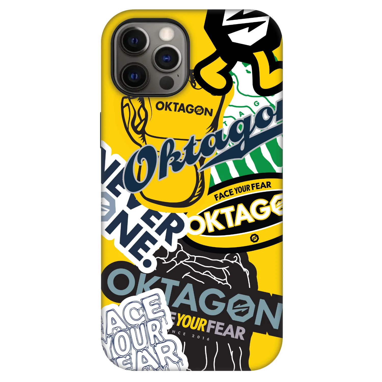 Picasee Fashion Case MagSafe Apple iPhone 12 - OKTAGON - Logo Archive