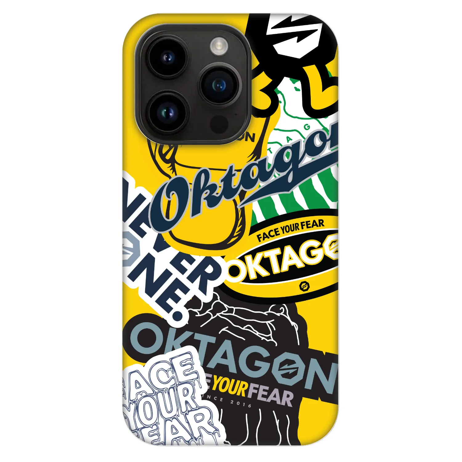 Picasee Fashion Case MagSafe Apple iPhone 14 Pro - OKTAGON - Logo Archive