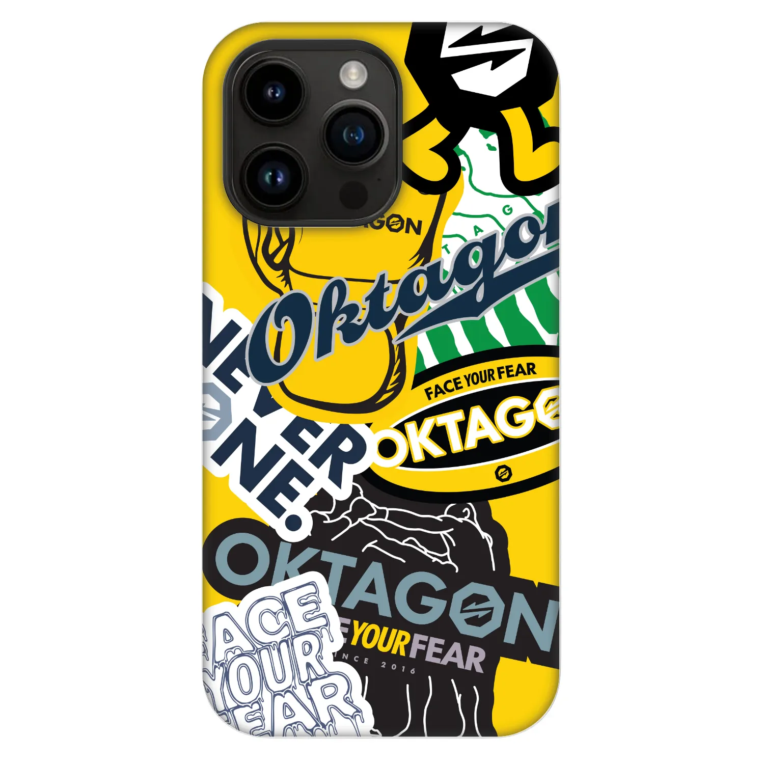 Picasee Fashion Case MagSafe Apple iPhone 14 Pro Max - OKTAGON - Logo Archive