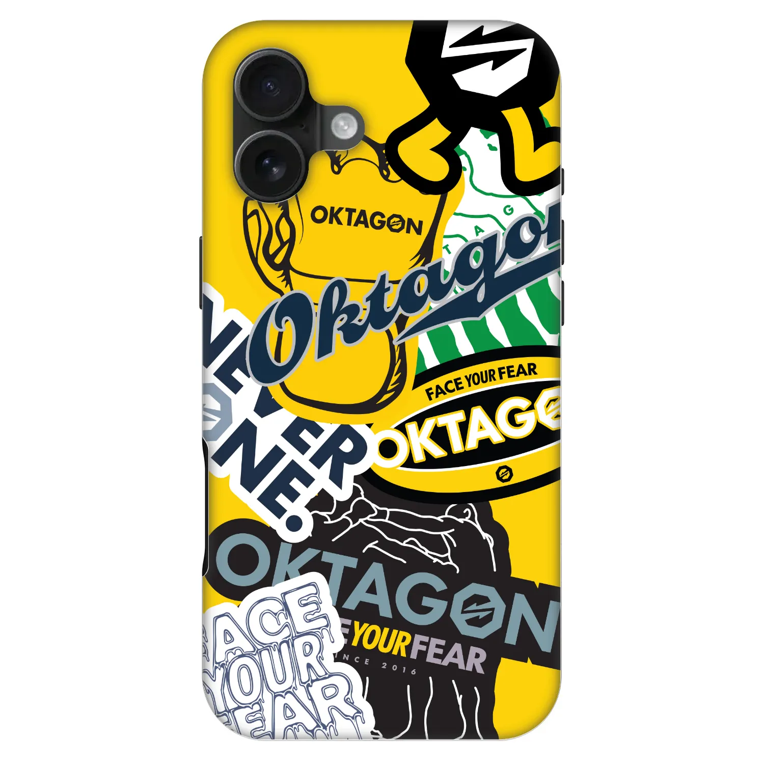 Picasee Fashion Case MagSafe Apple iPhone 16 Plus - OKTAGON - Logo Archive