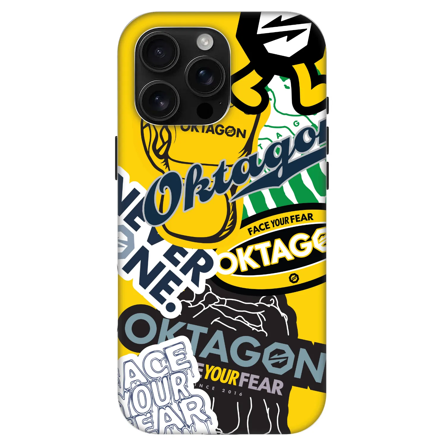 Picasee Fashion Case MagSafe Apple iPhone 16 Pro Max - OKTAGON - Logo Archive