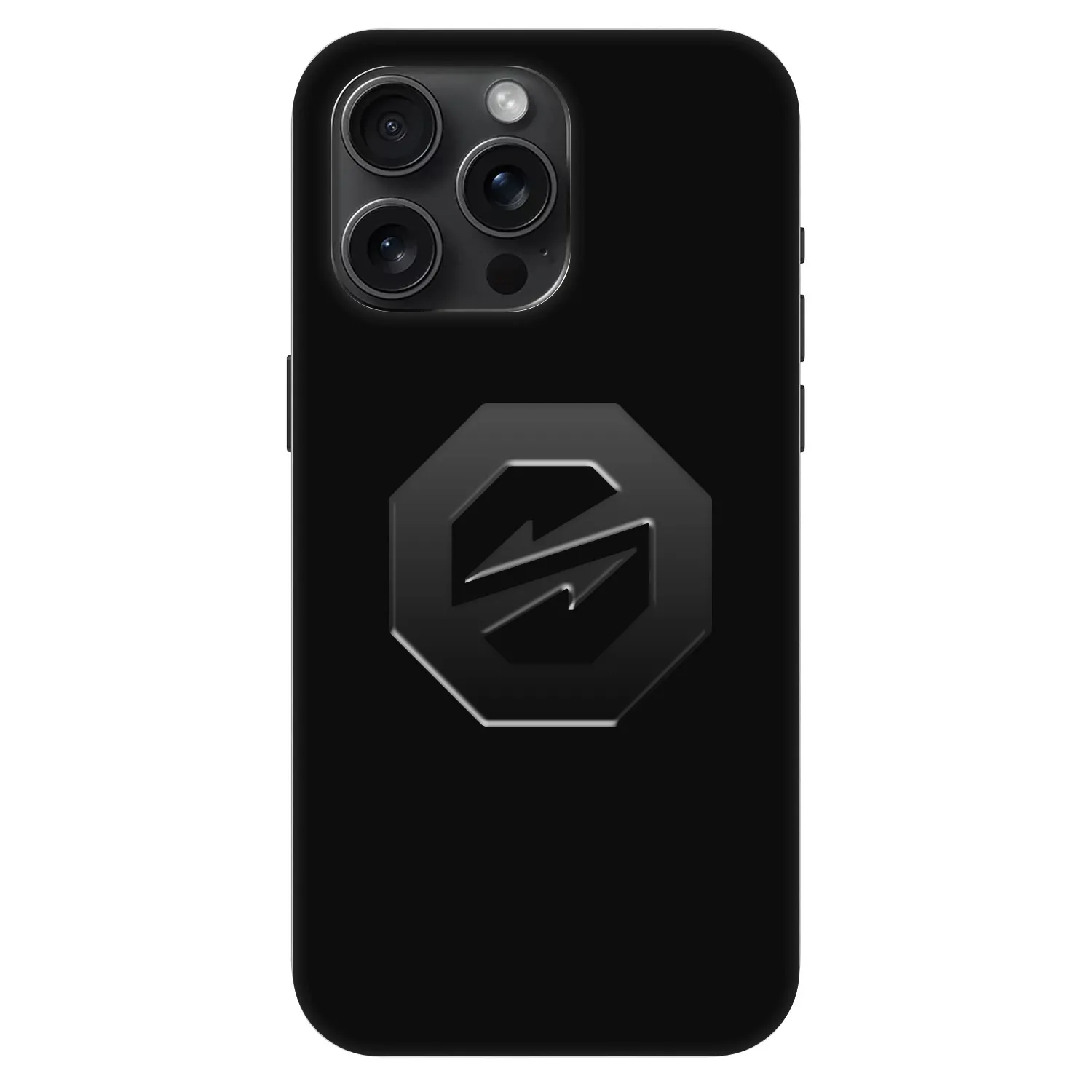 Picasee Fashion Case MagSafe Apple iPhone 15 Pro Max - OKTAGON - Stealth Logo