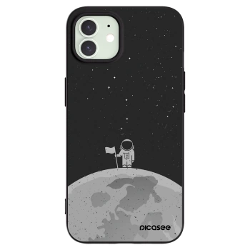 Picasee silikonový černý obal pro Apple iPhone 12 - Astronaut