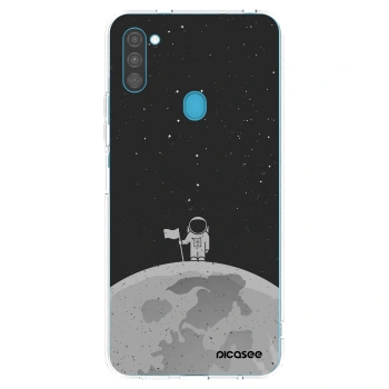 Picasee silikonový průhledný obal pro Samsung Galaxy M11 - Astronaut