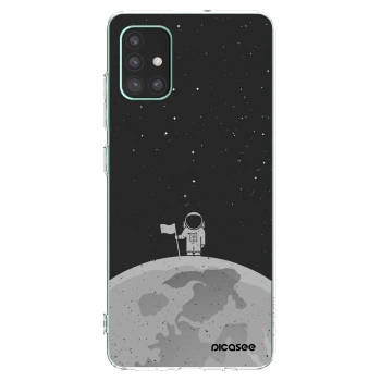 Picasee silikonový průhledný obal pro Samsung Galaxy M51 M515F - Astronaut