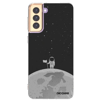 Picasee silikonový průhledný obal pro Samsung Galaxy S21+ 5G G996F - Astronaut