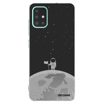 Picasee silikonový průhledný obal pro Samsung Galaxy M31s - Astronaut
