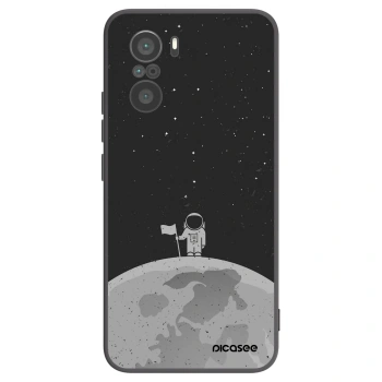 Picasee silikonový černý obal pro Xiaomi Poco F3 - Astronaut