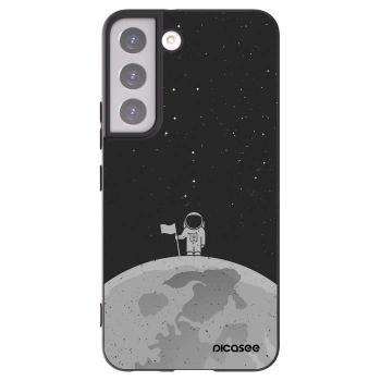 Picasee silikonový černý obal pro Samsung Galaxy S22 5G - Astronaut