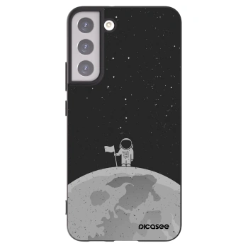 Picasee silikonový černý obal pro Samsung Galaxy S22+ 5G - Astronaut