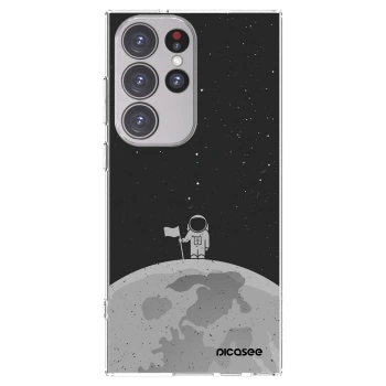 Picasee silikonový průhledný obal pro Samsung Galaxy S23 Ultra 5G - Astronaut