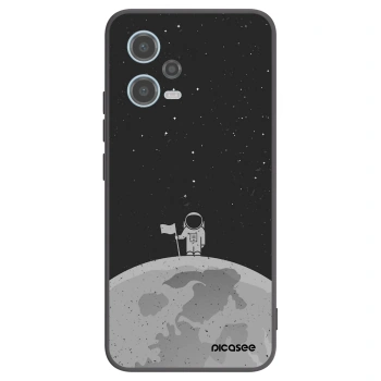 Picasee silikonový černý obal pro Xiaomi Redmi Note 12 5G - Astronaut