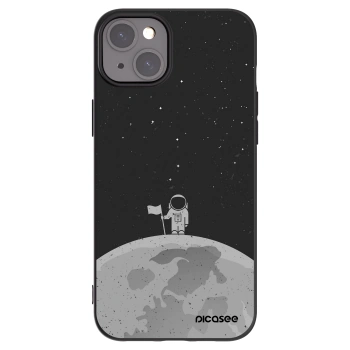 Picasee silikonový černý obal pro Apple iPhone 15 Plus - Astronaut